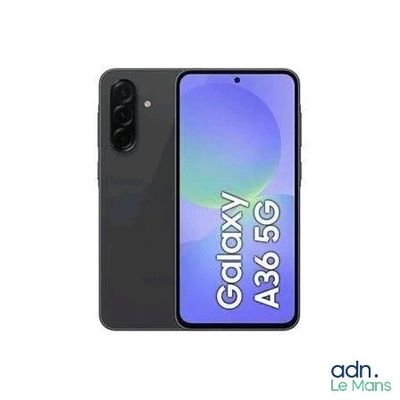 un Samsung A8s noir équipé d'un appareil photo