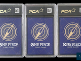 two packs of one piece card game with a gold and blue logo