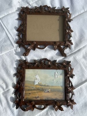 2 cadres boisés, accidents