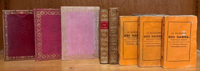 ALMANACHS DES DAMES. Ensemble 6 ouvrages en 8 volumes Almana…