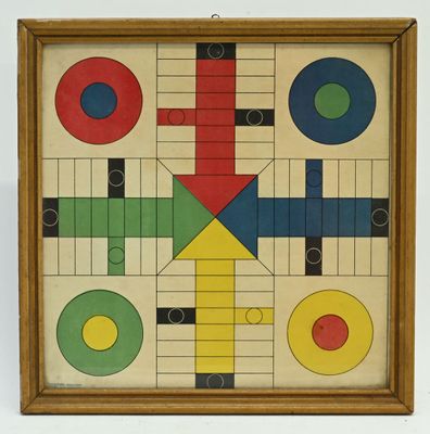 Jeu d'Aquamarine, plateau légèrement solarisé, présenté sous verre dan - Photo 1