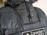 canada peak parka jacket with hood and fur trim