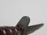a close up of a pair of scissors with blood on them