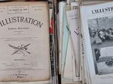 a box full of old books on a table
