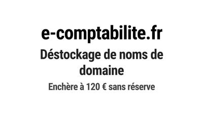 Nom de domaine e-comptabilite.fr.