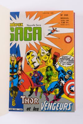 la couverture d'une bande dessinée intitulée « Thor et les Avengers »
