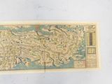 an old map of a city with a lot of buildings on it