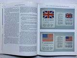 two pages of a book with a picture of the united states and british flags