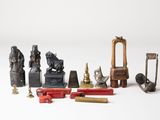 a lot of different items that are sitting on a table
