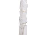 a white sculpture made out of paper on a white surface