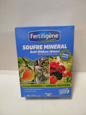 une boîte de terreau minéral Fertiligene pour fruits et légumes