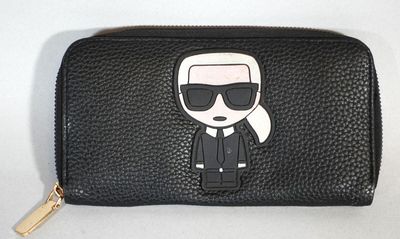 LAGERFELD Portefeuille en cuir noir