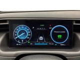 the dashboard of a car with a digital display on it