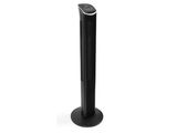 une image représentant une enceinte colonne noire sur fond blanc