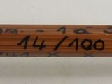 a close up of a baseball bat on a table