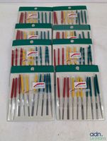 Lot de 8 pochettes de 10 limes diamantées et 5 coffrets de 1…