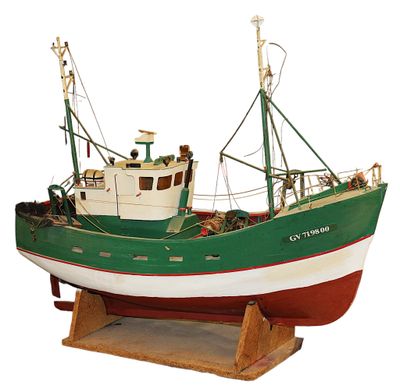 Maquette du CHALUTIER LA BELLE MURIEL, immatricule au Havre,…