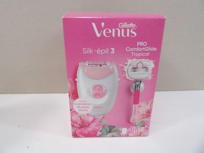 a box of venus silk epilator on a table