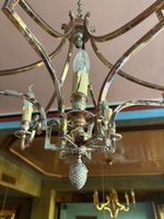 Suspension en métal à 7 bras de lumière, de couleur argentée… (photo 4)