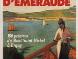 the cover of a book with an image of a woman standing on a bridge