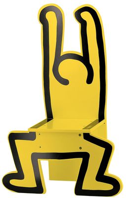 Chaise pour enfants « Keith Haring », version jaune