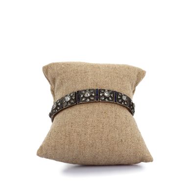 Travail du début du XXe siècle Bracelet articulé en métal et…