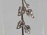 lily of the valley earrings in silver and gold