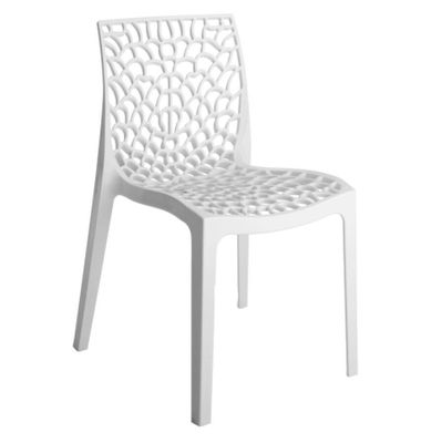 134 / Lot de 4 Chaises empilables Polypropylène Design…