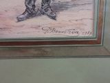 une photo d'un tableau représentant un homme portant un chapeau de cow-boy et des bottes