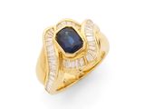 une bague en saphir et diamants, signée Van Cleef