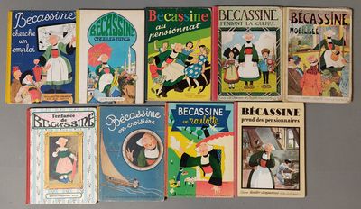 Bécassine. Réunion de 16 volumes, dont éditions anciennes. - Photo 1