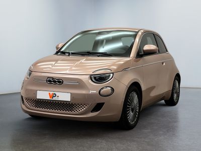 a small car that is parked in a room