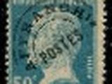 a stamp with a picture of a woman ' s head on it