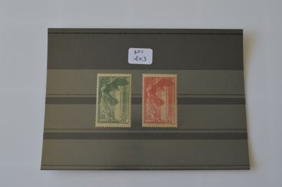 Lot de timbres de France N°354/355, neufs sans charnière, co…