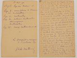 an old letter from a man who is writing on a piece of paper