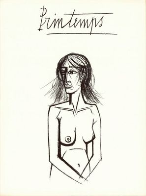 Bernard Buffet (1928-1999) - Printemps, Lithographie origina…