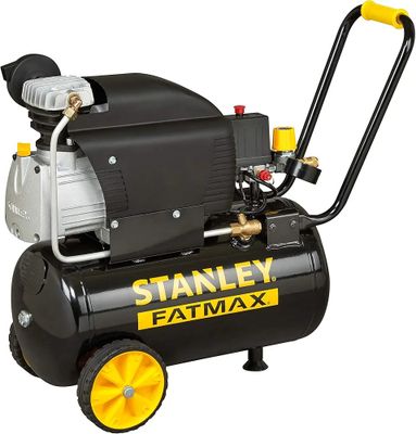 Compresseur d'air Stanley Fatmaxx avec une roue jaune