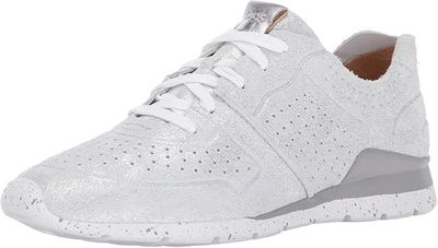 baskets blanches pour femme avec lacets sur le côté