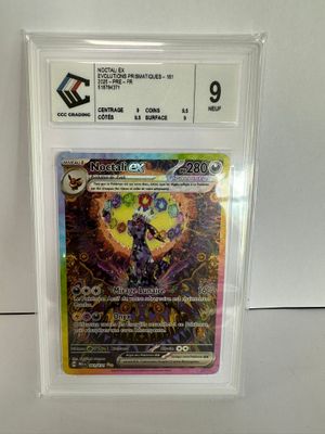 Carte Pokémon Noctali Ex alt carte gradée CCC Grading 9 d'Ev…