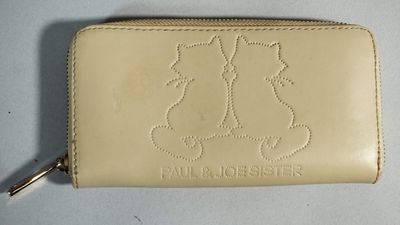 PAUL & JOE SISTER Portefeuille en cuir beige