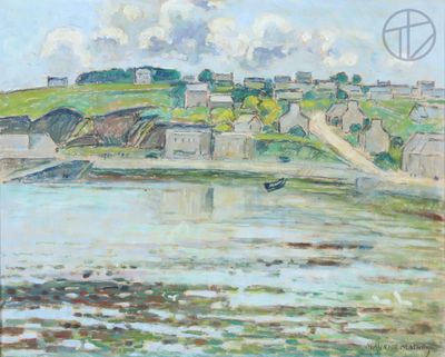 une image représentant un tableau d'une ville située sur une colline
