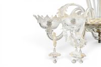 MURANO, Lustre en verre incolore et à dorure pailletée à six… (photo 4)