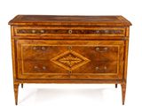 une image d'une commode sur fond blanc