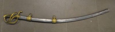 Sabre d'officier à la chasseur - Militaria Français