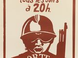 french poster for the 30th anniversary of the police in paris