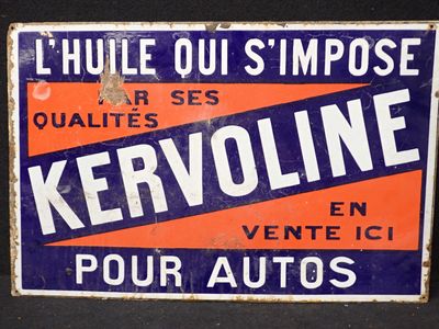 une enseigne portant l'inscription « Kervoline » sur le mur d'un immeuble