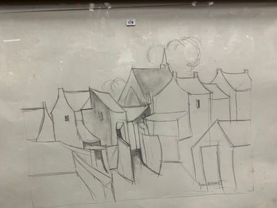 Yvon LABARRE (1943-2008) Vue de village