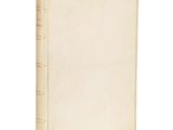 an old book on a white background with a blank page