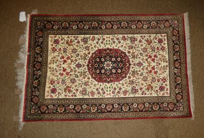 Tapis d'Orient noué main GHOUM soie 156x103cm