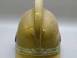 a helmet that is sitting on a table